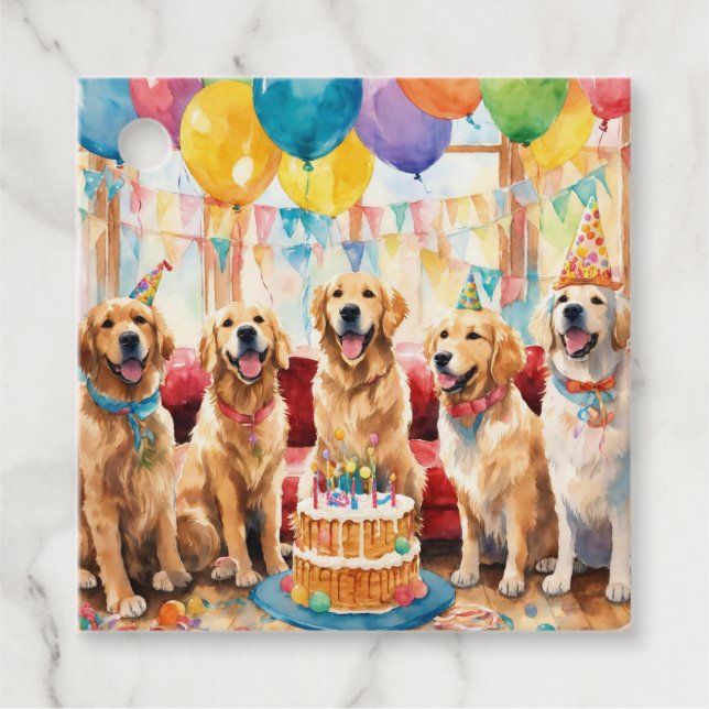 Puppy Party  Favour Tags (Front)
