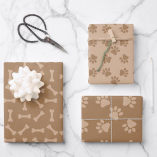 Puppy Party Gift Wrap, Kids & Pets Birthday Wrapping Paper Sheet