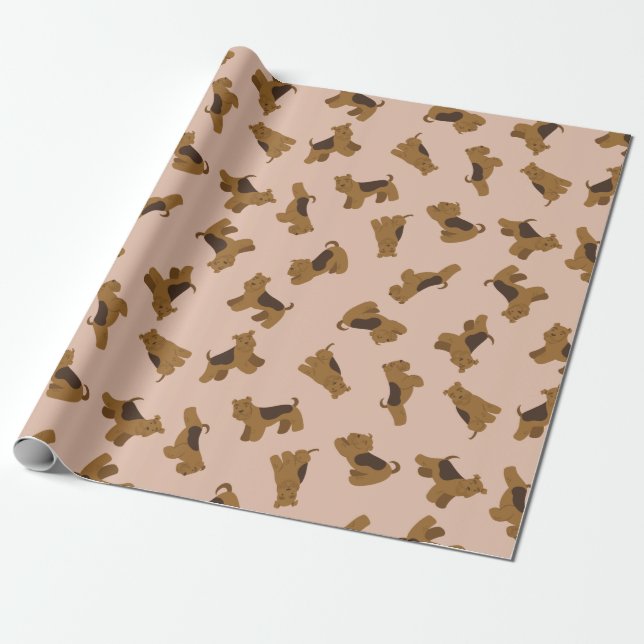 Puppy Pattern Wrapping Paper (Unrolled)