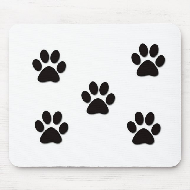 Puppy Paw Prints Mouse Pad (Front)
