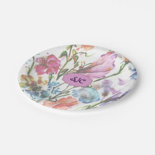 PUPPY PAW PRINTS  PAPER PLATES