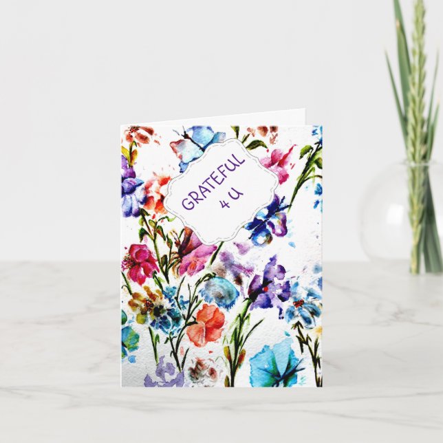 PUPPY PAW PRINTS | THANK YOU CARD (Front)