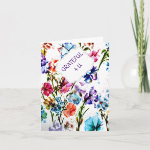 PUPPY PAW PRINTS   THANK YOU CARD