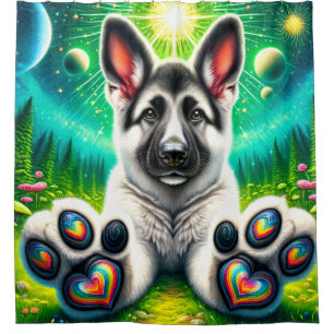 Puppy Paws Shower Curtain