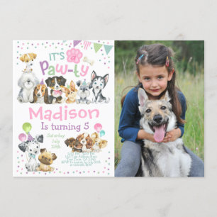 Puppy Pawty Invitation