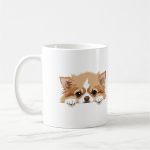 Puppy Peeking Cute Adorable Funny Animal Cartoon Coffee Mug