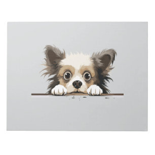 Puppy Peeking Cute Adorable Funny Animal Cartoon Notepad