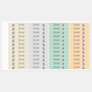 puppy personalised name & phone number iron-on