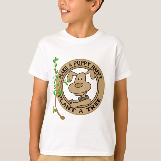 Puppy Plant a Tree Tshirts and Gifts (Front)