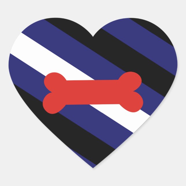 PUPPY PLAY PRIDE DIAGONAL HEART STICKER (Front)