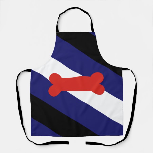 Puppy Play Pride Flag Apron (Front)