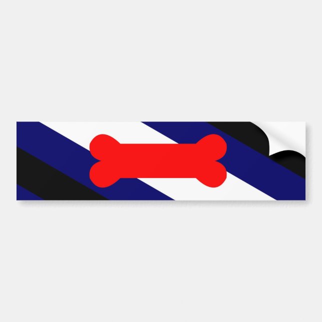 Puppy Play Pride Flag Bumper Sticker (Front)