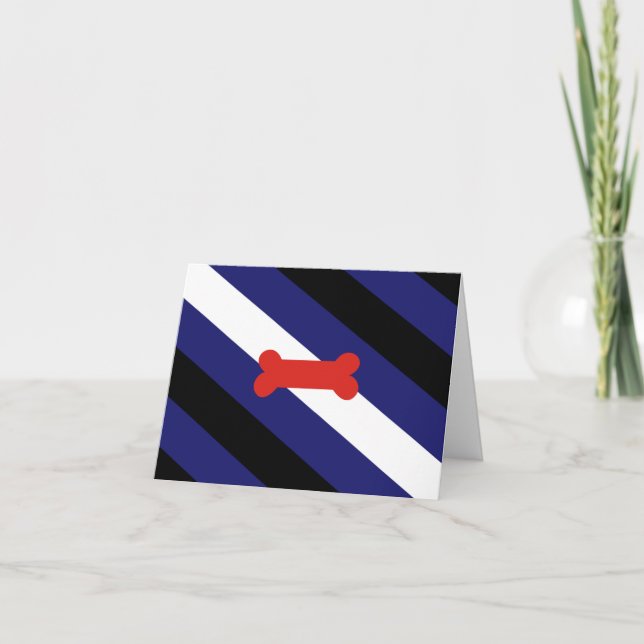 Puppy Play Pride Flag Card (Front)
