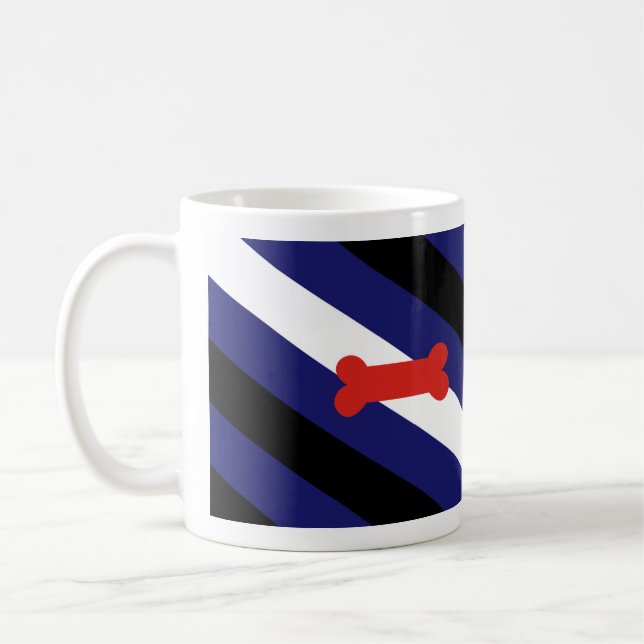Puppy Play Pride Flag Coffee Mug (Left)