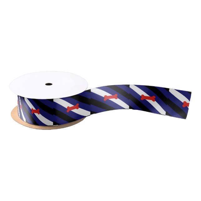 Puppy Play Pride Flag Satin Ribbon (Spool)
