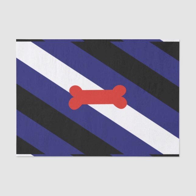 Puppy Play Pride Flag Tissue Paper (Front)