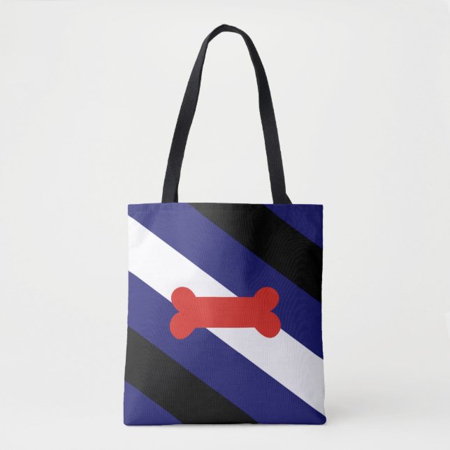 Puppy Play Pride Flag Tote Bag (Front)