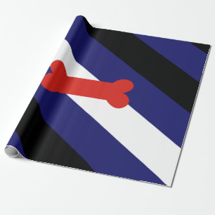 Puppy Play Pride Flag Wrapping Paper