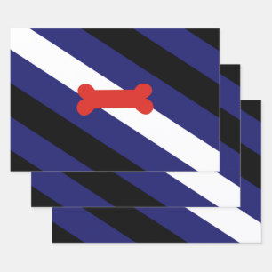 Puppy Play Pride Flag Wrapping Paper Sheet