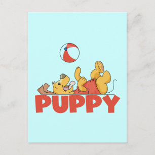 Puppy Plays TShirts and Gifts Postcard