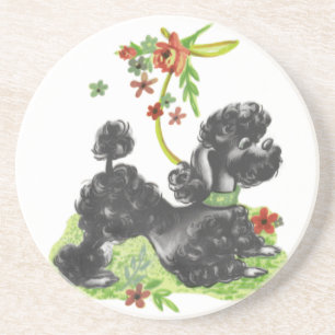 puppy poodle coaster