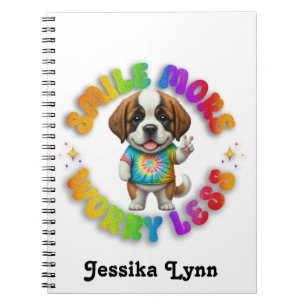 Puppy Positive Mental Health Custom Personalise Notebook