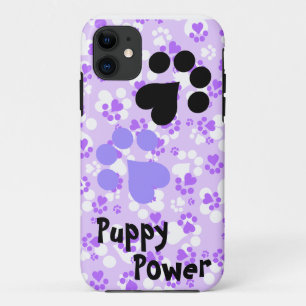 Puppy Power - Paw Prints - Animal lovers iPhone 11 Case