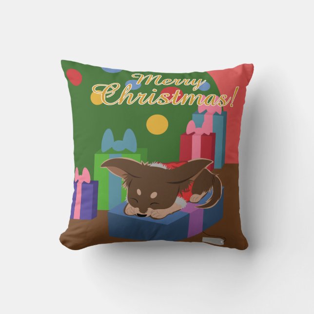 Puppy Present Cushion (Front)