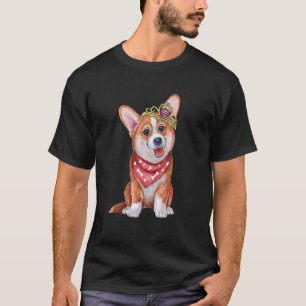 Puppy Princess Corgi With Tiara Cute For Dog Breed T-Shirt