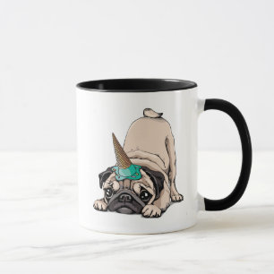 Puppy Pugs   Aspiring Unicorn Pattern Mug