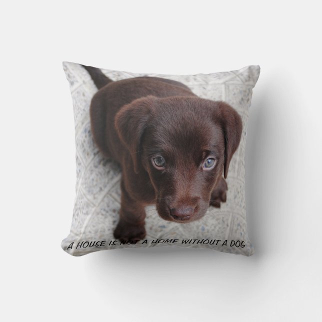 Puppy Quote Cushion (Front)