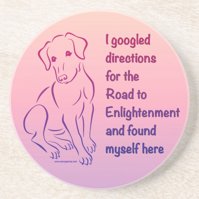 Puppy Road to Enlightenment Coaster (Front)