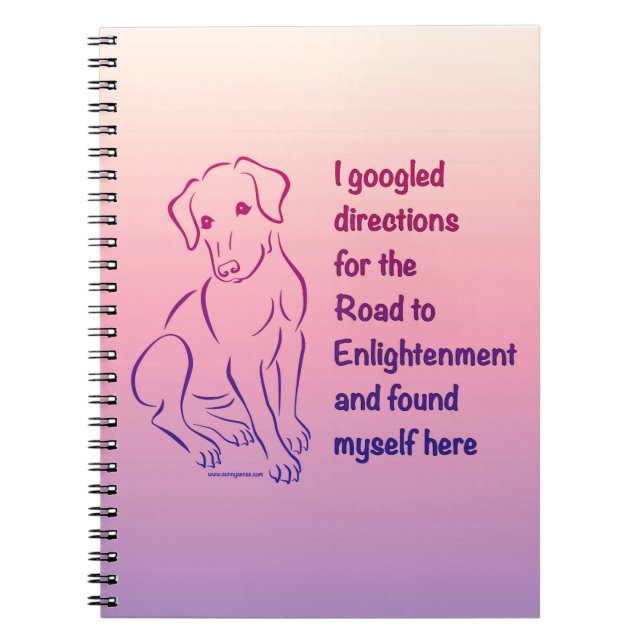 Puppy Road to Enlightenment Notebook (Front)