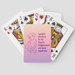Puppy Road to Enlightenment Playing Cards