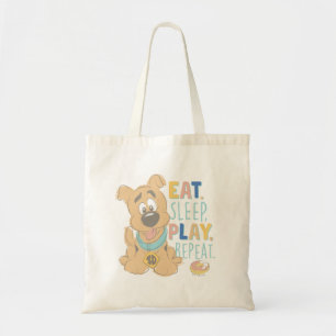 Puppy Scooby-Doo "Eat, Sleep, Play, Repeat" Tote Bag