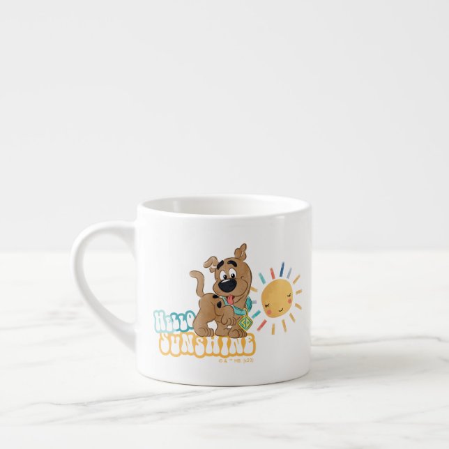 Puppy Scooby-Doo "Hello Sunshine" Espresso Cup (Left)