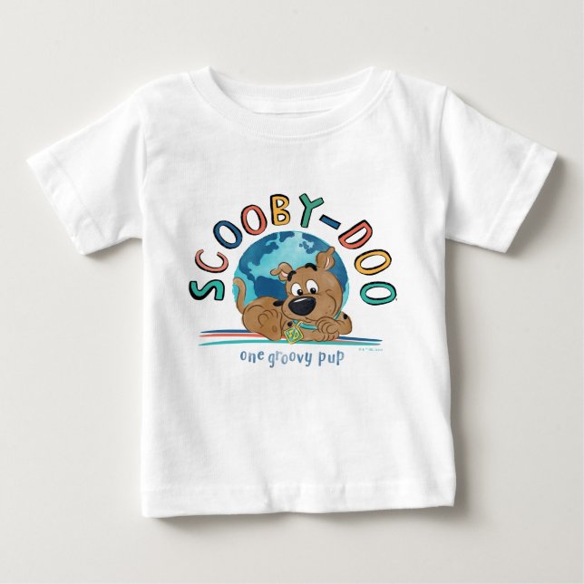 Puppy Scooby-Doo "One Groovy Pup" Baby T-Shirt (Front)