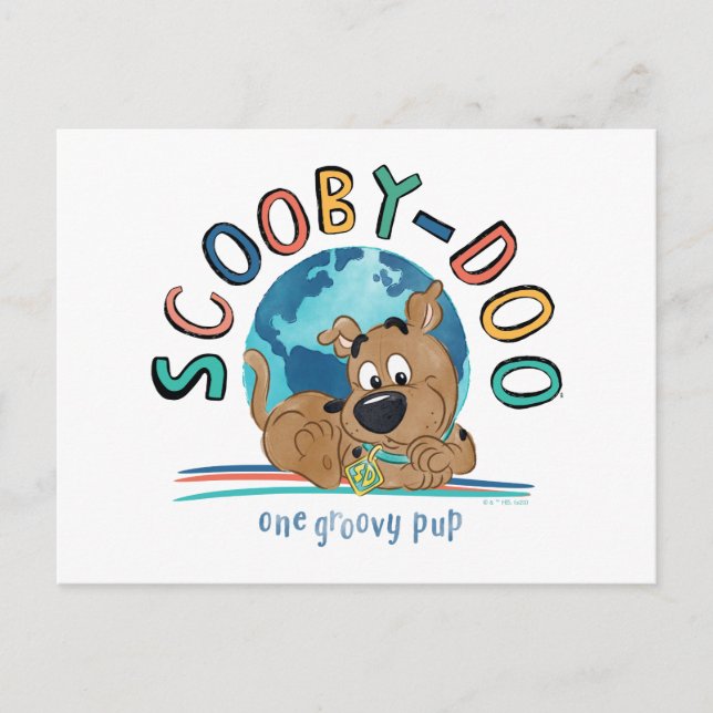 Puppy Scooby-Doo "One Groovy Pup" Postcard (Front)
