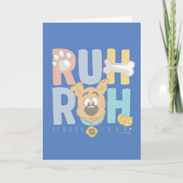 Puppy Scooby-Doo "Ruh Roh" Card (Front)