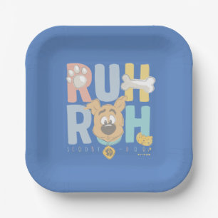 Puppy Scooby-Doo "Ruh Roh" Paper Plate