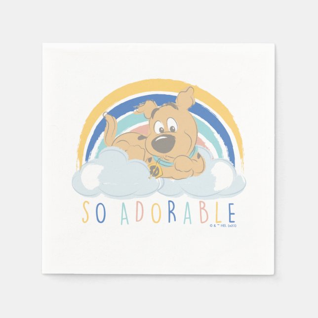 Puppy Scooby-Doo "So Adorable" Napkin (Front)