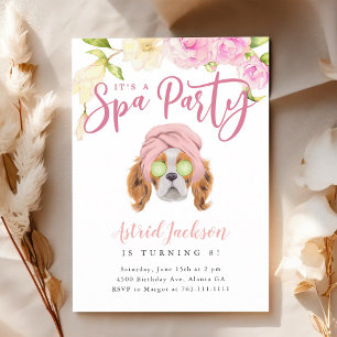 Puppy Spa Party Girl Birthday Invitation