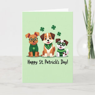 Puppy St Patricks Day Card