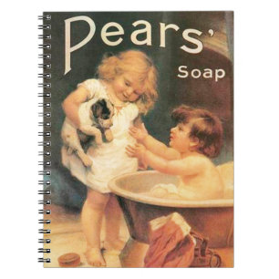 Puppy Taking a Bath Notebook