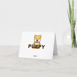 Puppy Thank You Card