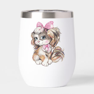 Puppy Thermal Wine Tumbler