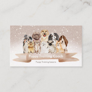 Puppy Training Coach New Dog Lessons Business Card