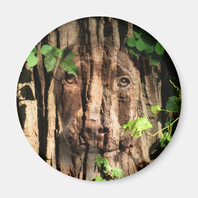 Puppy tree spirit magnet (Front)