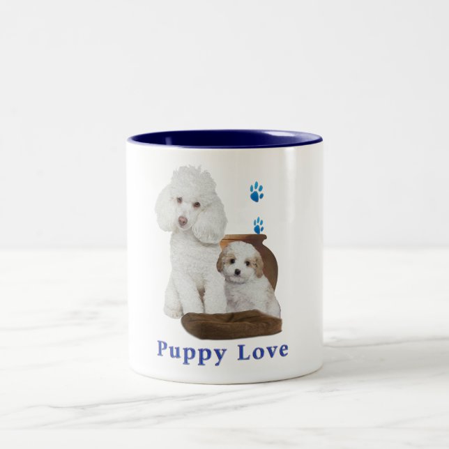 Puppy Two-Tone Coffee Mug (Center)