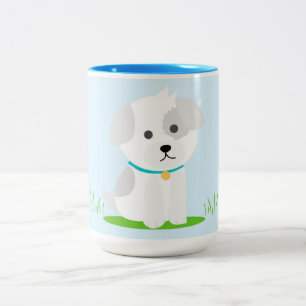 Puppy Two-Tone Coffee Mug